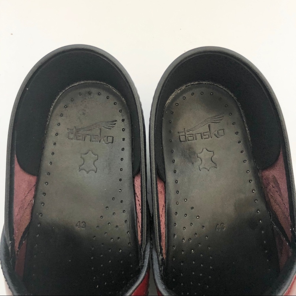 Dansko Shiny Apple Red Clogs Size 13 - image 8